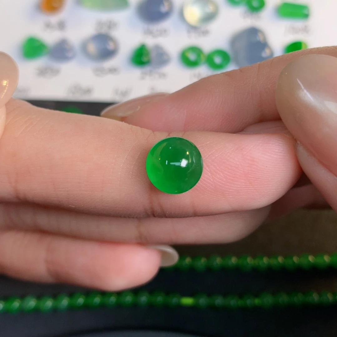 翡翠裸石翡翠8.15-4.37