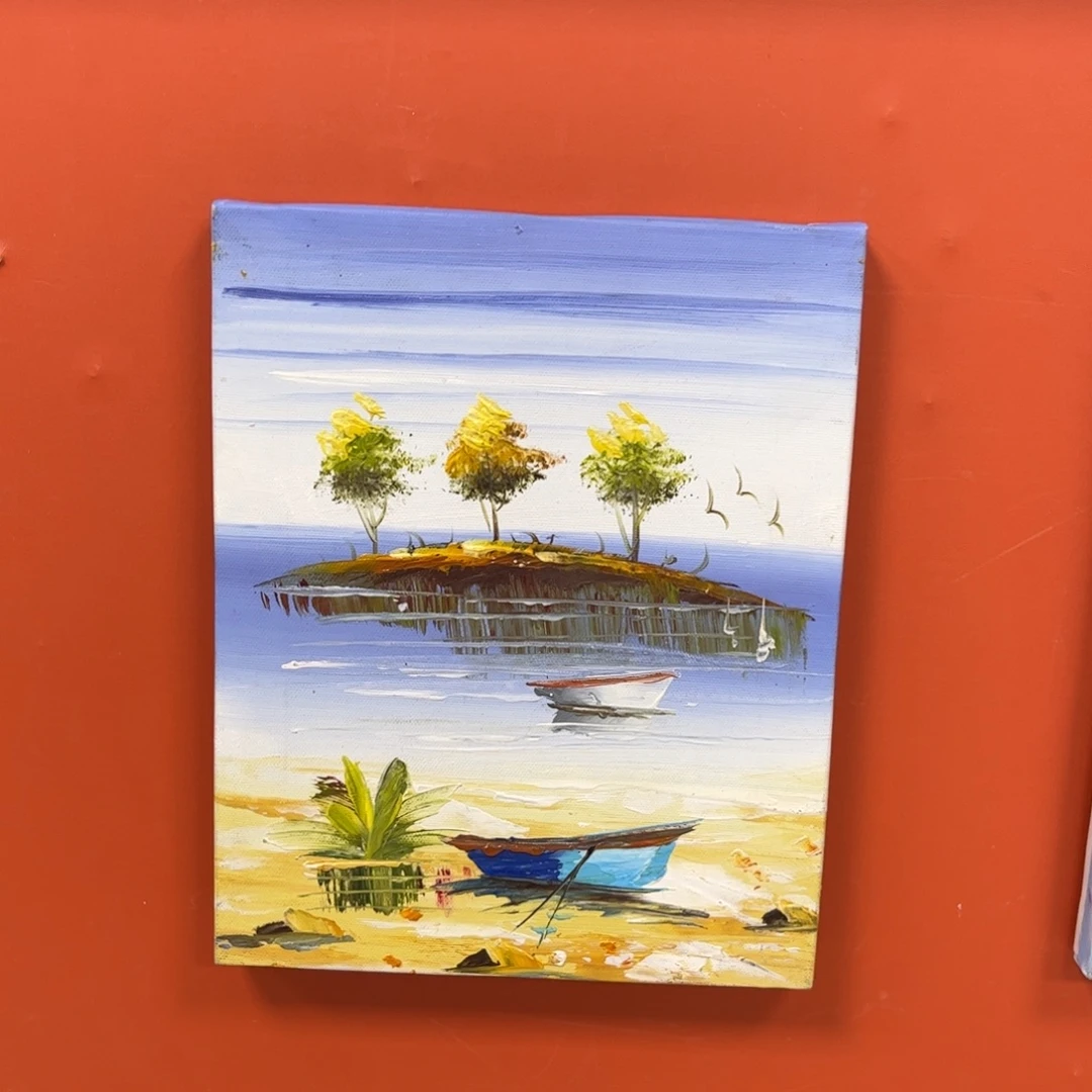 手工手绘精品油画内框20+25厘米