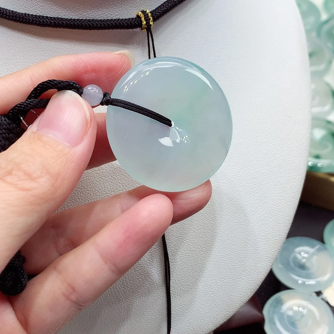 颈饰未镶嵌翡翠编号49，33.9/6