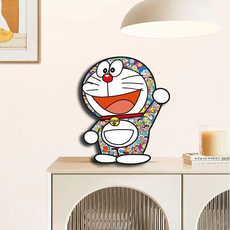 F叮当猫异形装饰画机器猫摆件摆台卧室床头儿童房摆饰居饰装哆啦