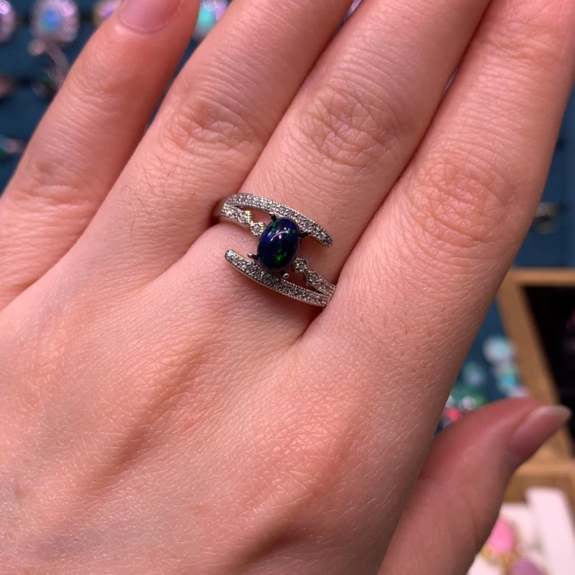 【闪购商品】欧泊戒指款式银S925镶嵌