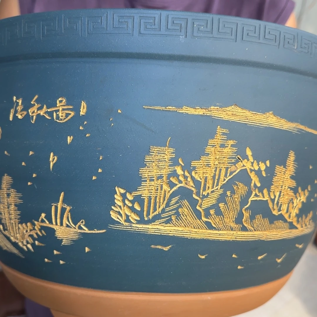 紫砂花盆口径30.20口径