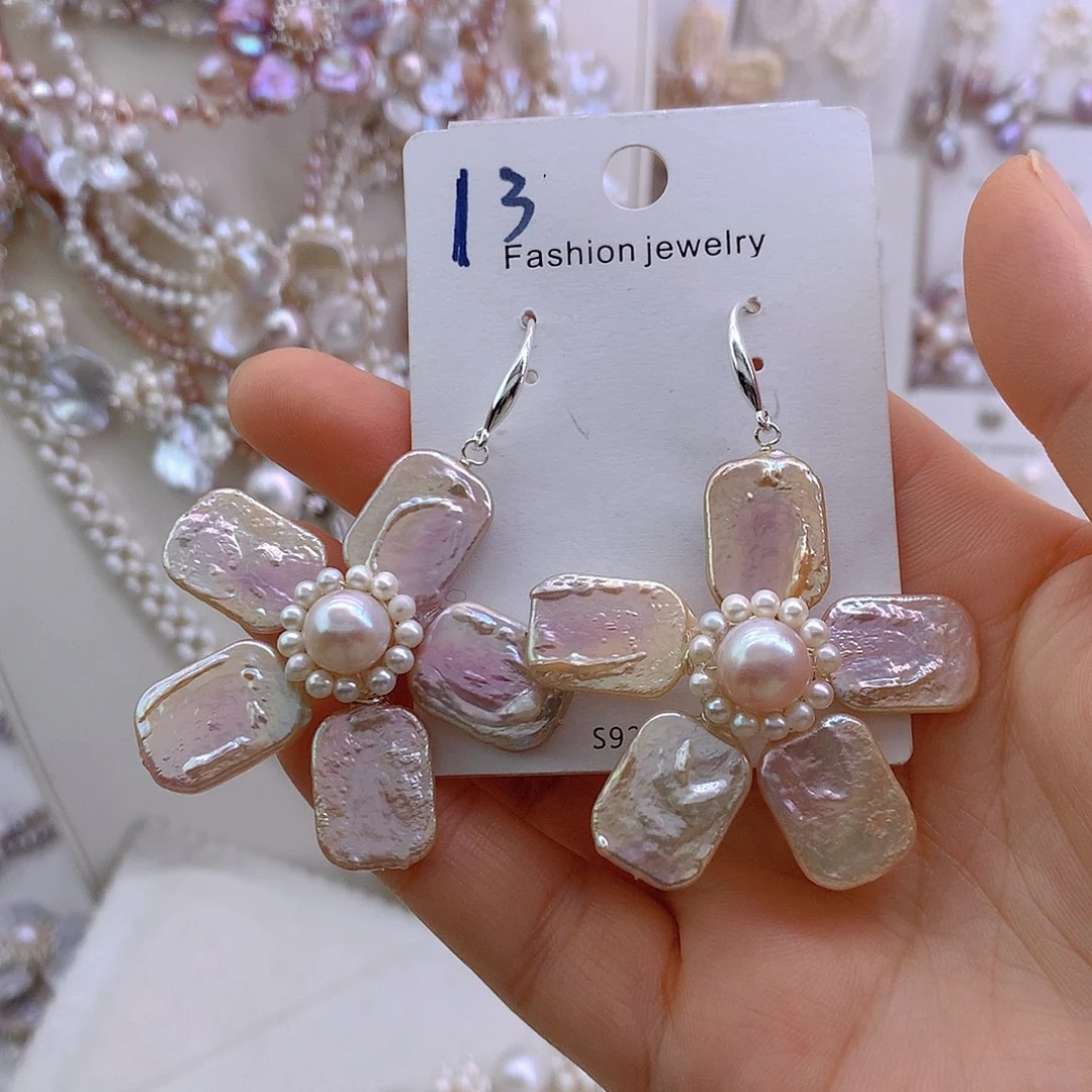 淡水珍珠未镶嵌耳环