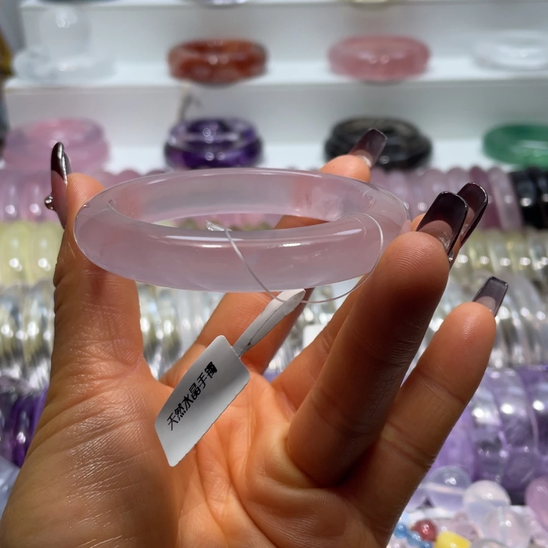 水晶手镯55.6圈口21号伴生矿未镶嵌x****y