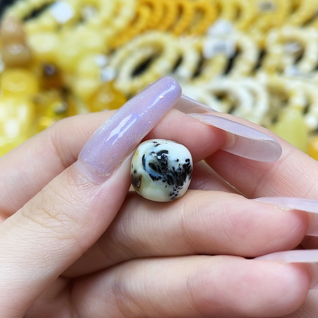 琥珀未镶嵌裸石奥利奥老型13✖️12mm瑕