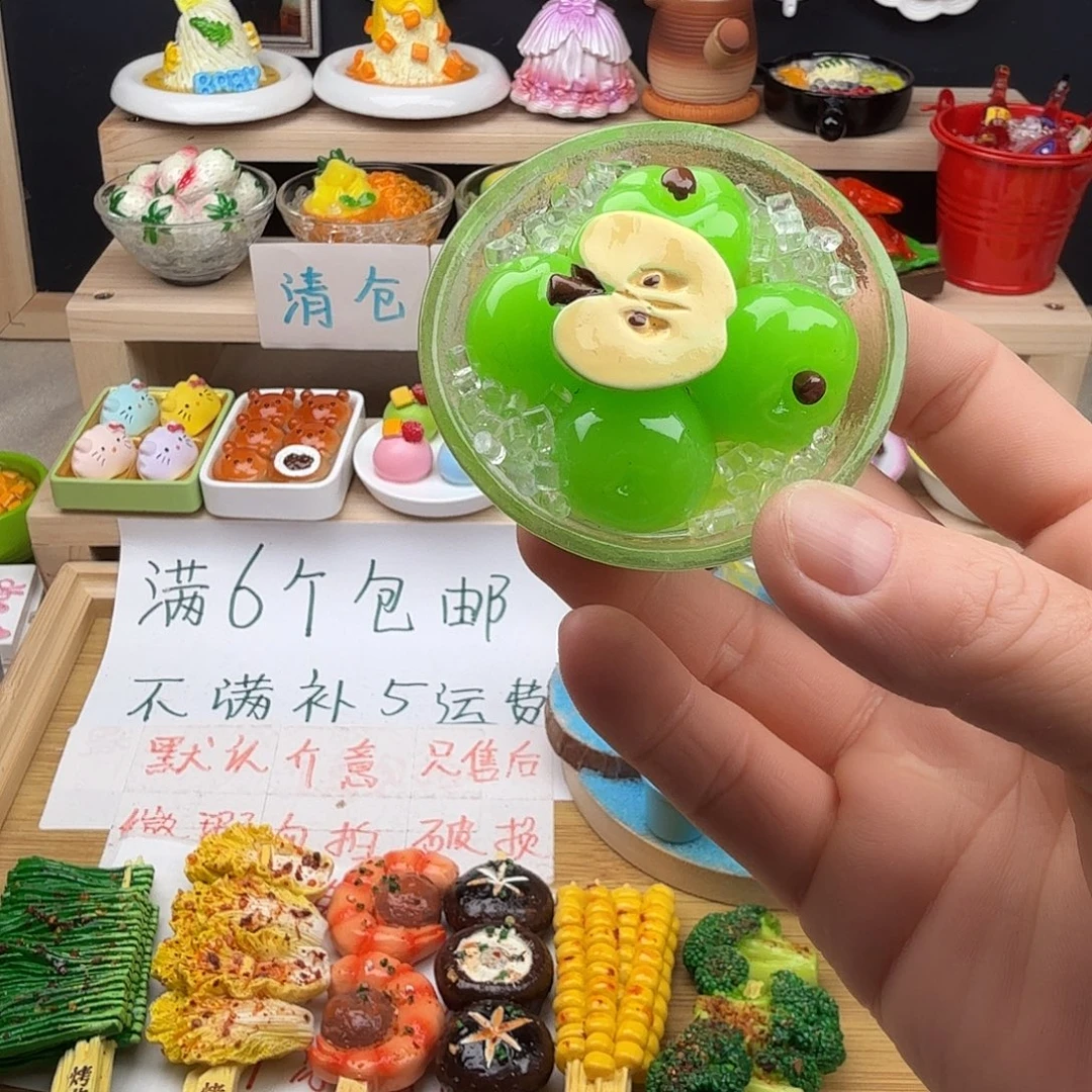 树脂食玩冰箱贴凭开箱视频售后