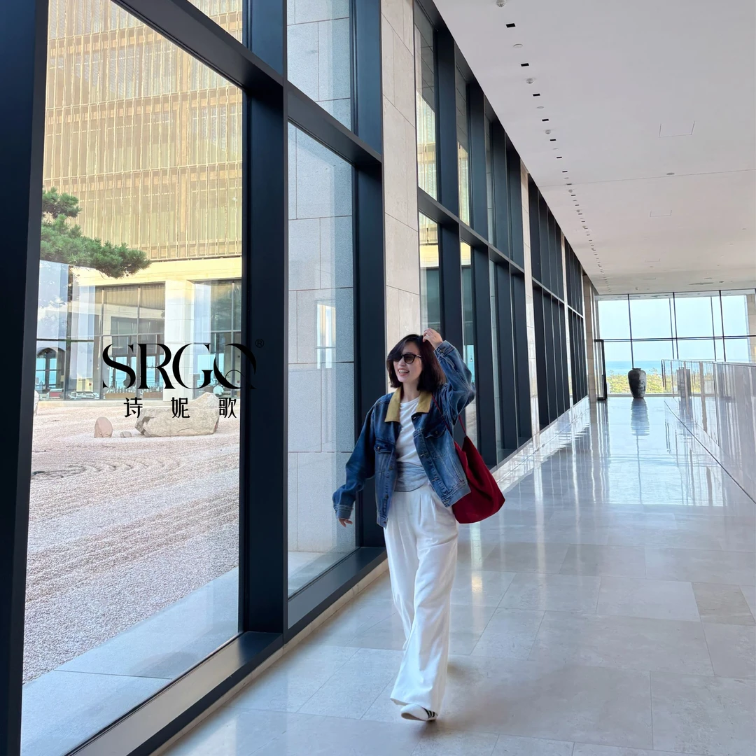 zhang&bai复古女牛仔百搭外套衬衣上衣女外套蓝色