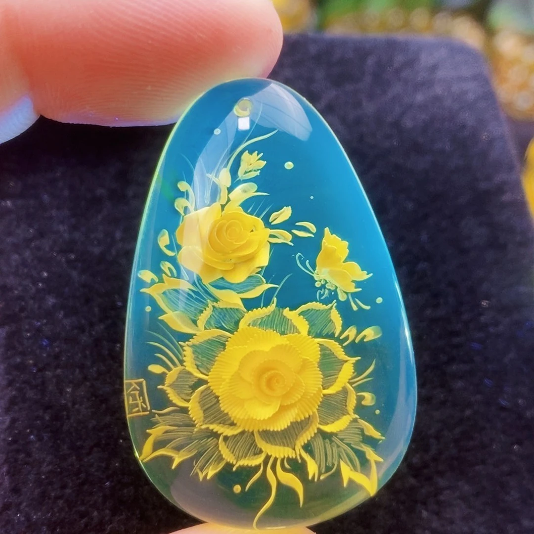 【闪购商品】金珀吊坠(不含链)未镶嵌
