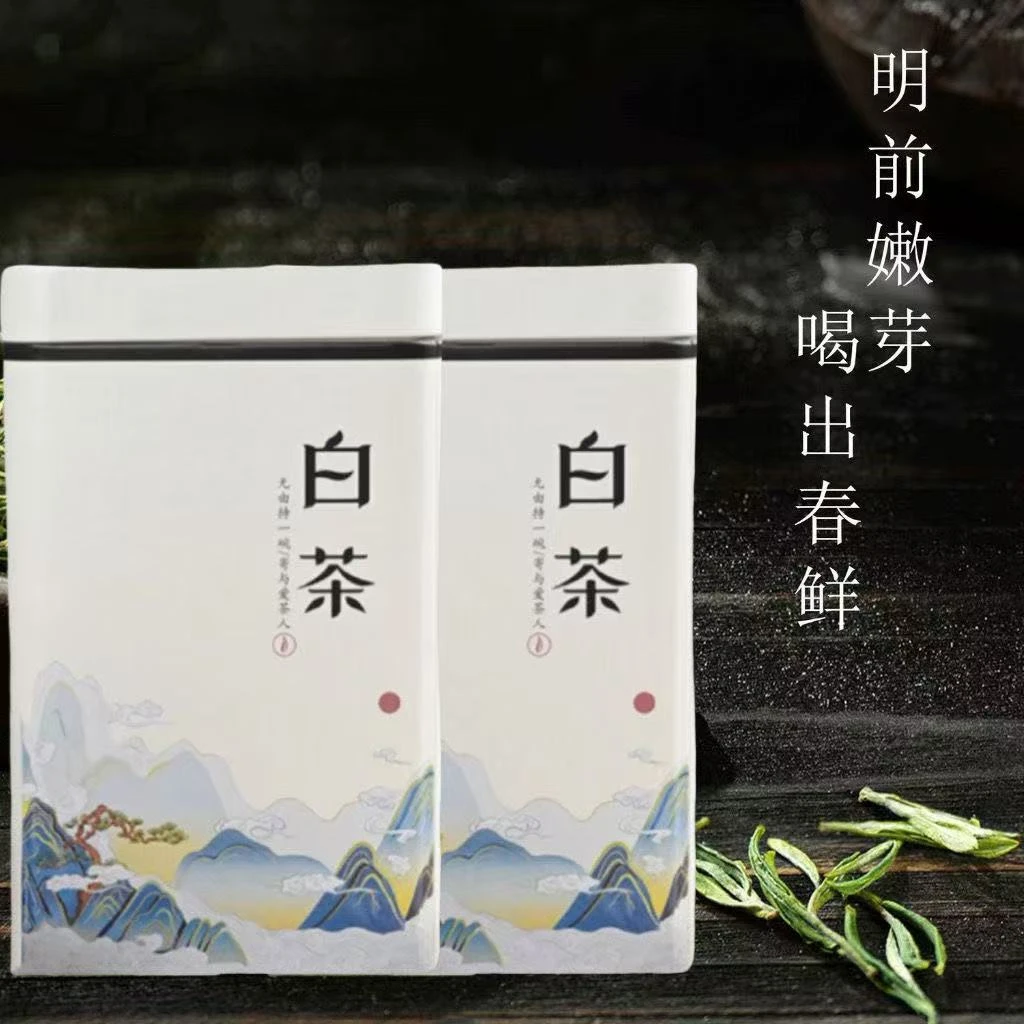 2025年新茶正宗白茶明前一级采特产高山珍稀绿茶春茶罐装茶叶耐泡