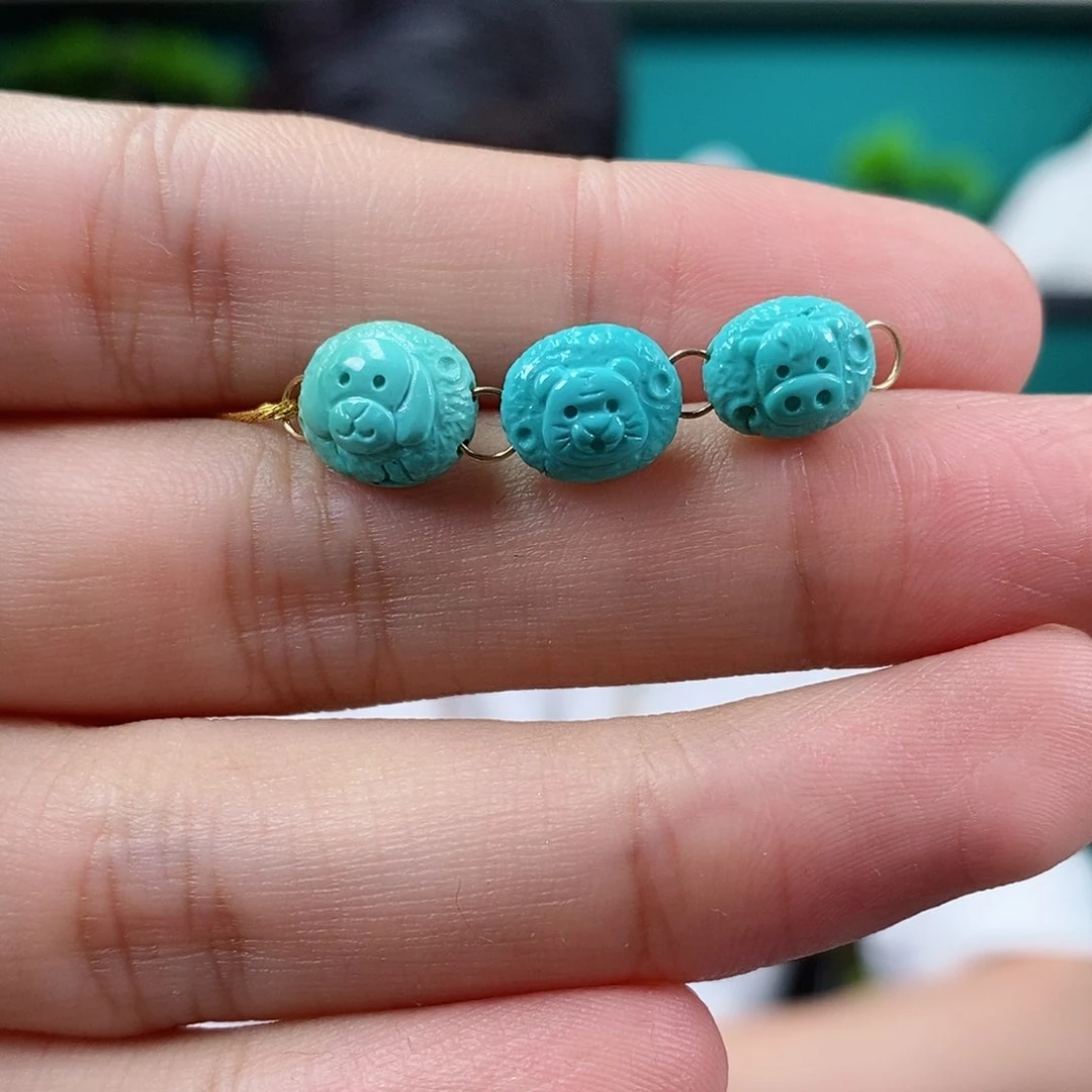 未镶嵌绿松石珠宝奇石