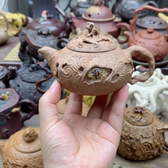 茶壶紫砂翻*皮紫砂茶具礼盒