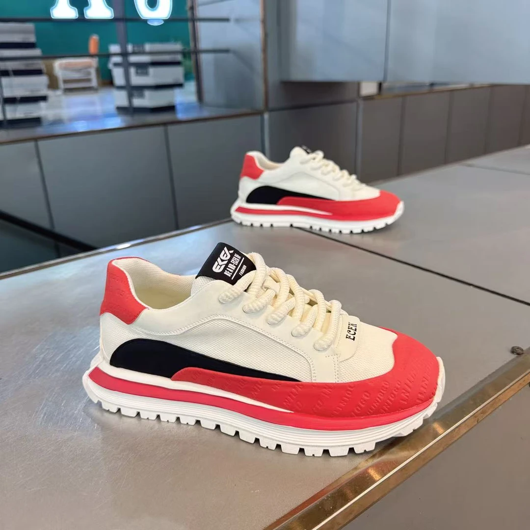 男鞋2025蛇年春季新款百搭老爹鞋时尚潮流舒适网红同款运动休闲鞋