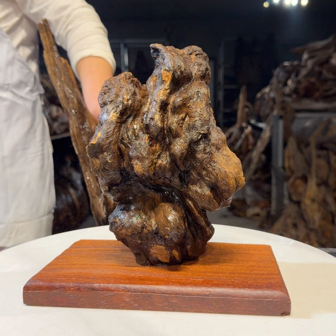 江***风木王一刀琥珀木摆件111