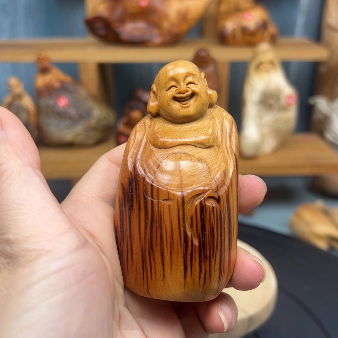 木惜崖柏木摆件手把件，