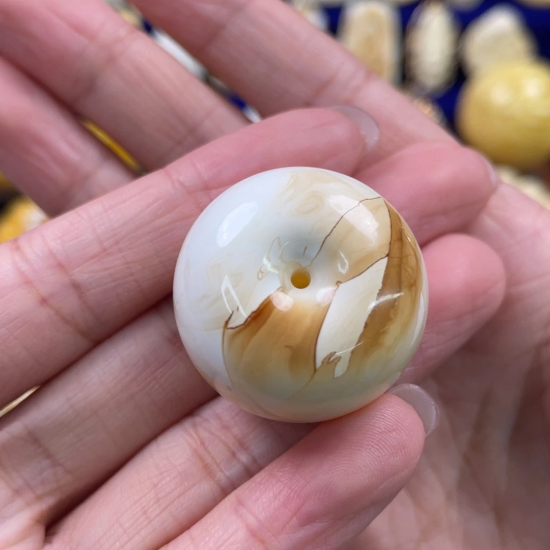 未镶嵌蜜蜡裸石琥珀蜜蜡平安扣吊坠
