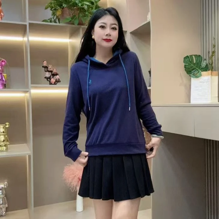 冬季小衫-千 25960 时尚休闲显瘦连帽设计保暖胖MM大码女装新款