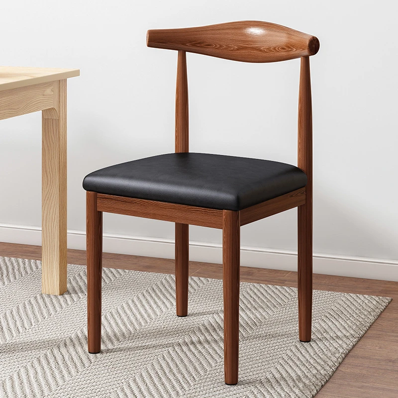 牛角椅家用简约经济型餐桌凳子餐厅座椅休闲学习桌椅卧室靠背椅子