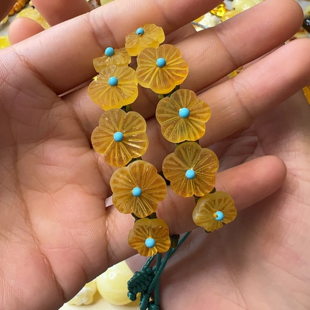 未镶嵌蜜蜡裸石多样性发一条