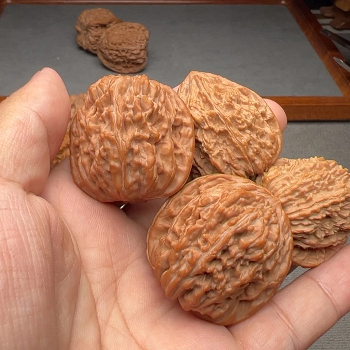 城***料把件文玩核桃楼子