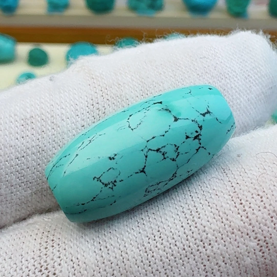 绿松石桶珠10.7未镶嵌