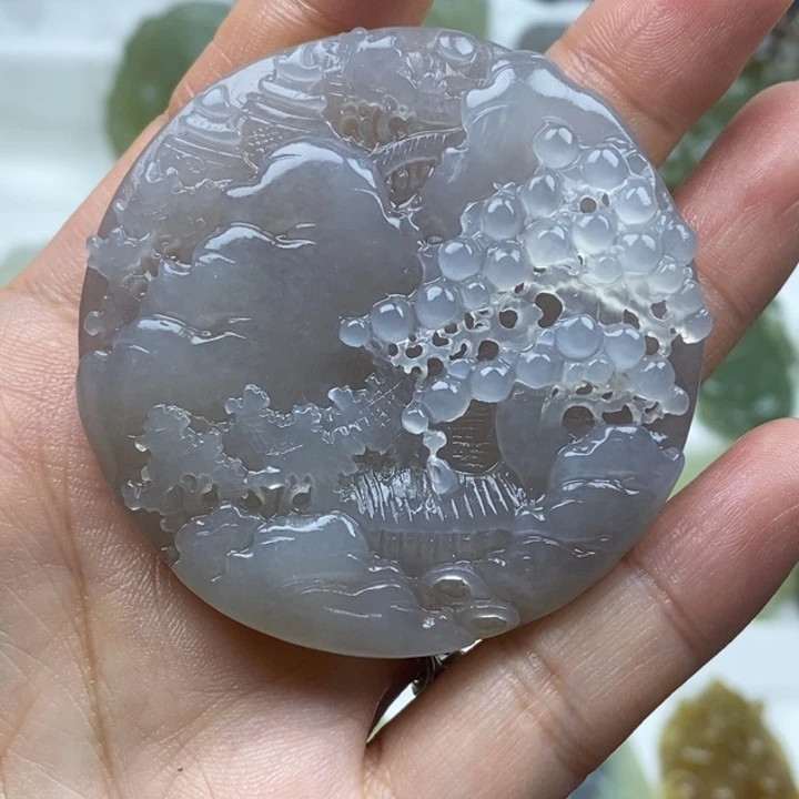 和田玉未镶嵌颈饰80