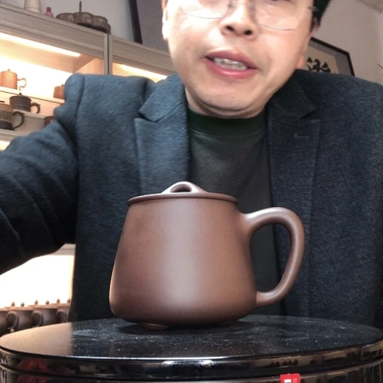 紫泥茶杯石瓢杯容量450