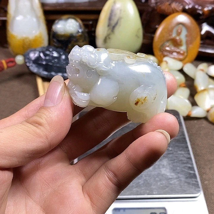 和田玉未镶嵌挂件