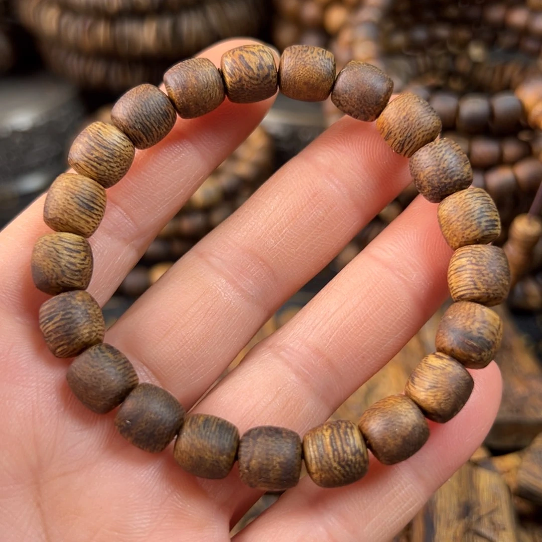 手串沉香0.8奇楠鼓珠单圈