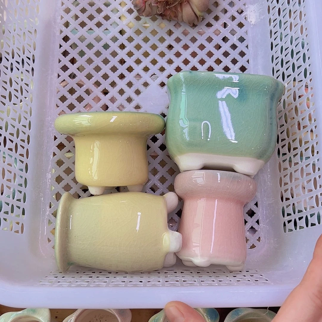 陶瓷花盆当场满12包邮