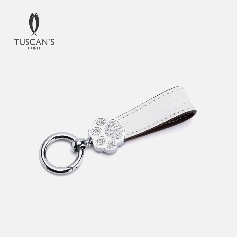 TUSCAN'S稀有皮钥匙扣时尚钥匙小挂饰箱包配件
