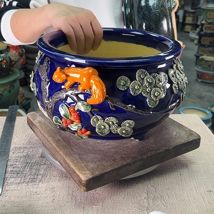 ᰔ****泳坤堂石湾花盆陶瓷
