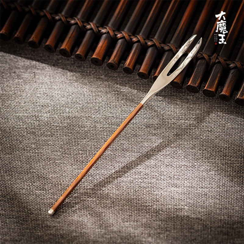 蜂鸟工坊 文创系列 铜包银手工 水果/茶叉水果茶道配件 SWA6232