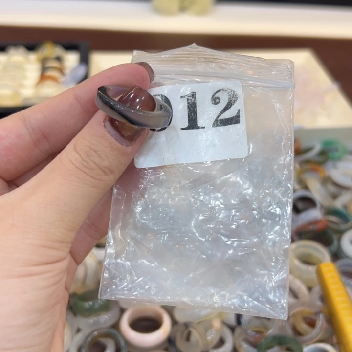 玛瑙/玉髓合金戒指12港17