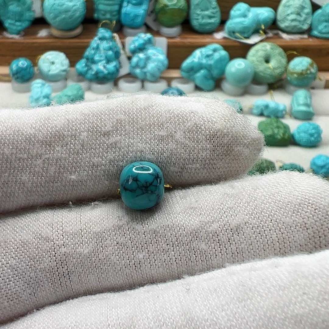 绿松石老型珠 未镶嵌