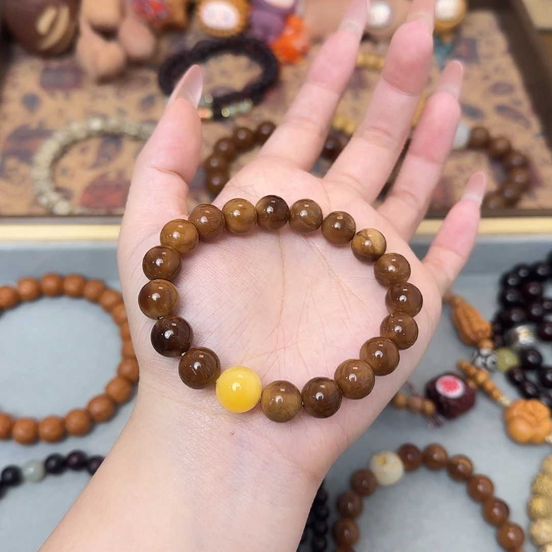 菩提手串/手链10mm缅黄库克