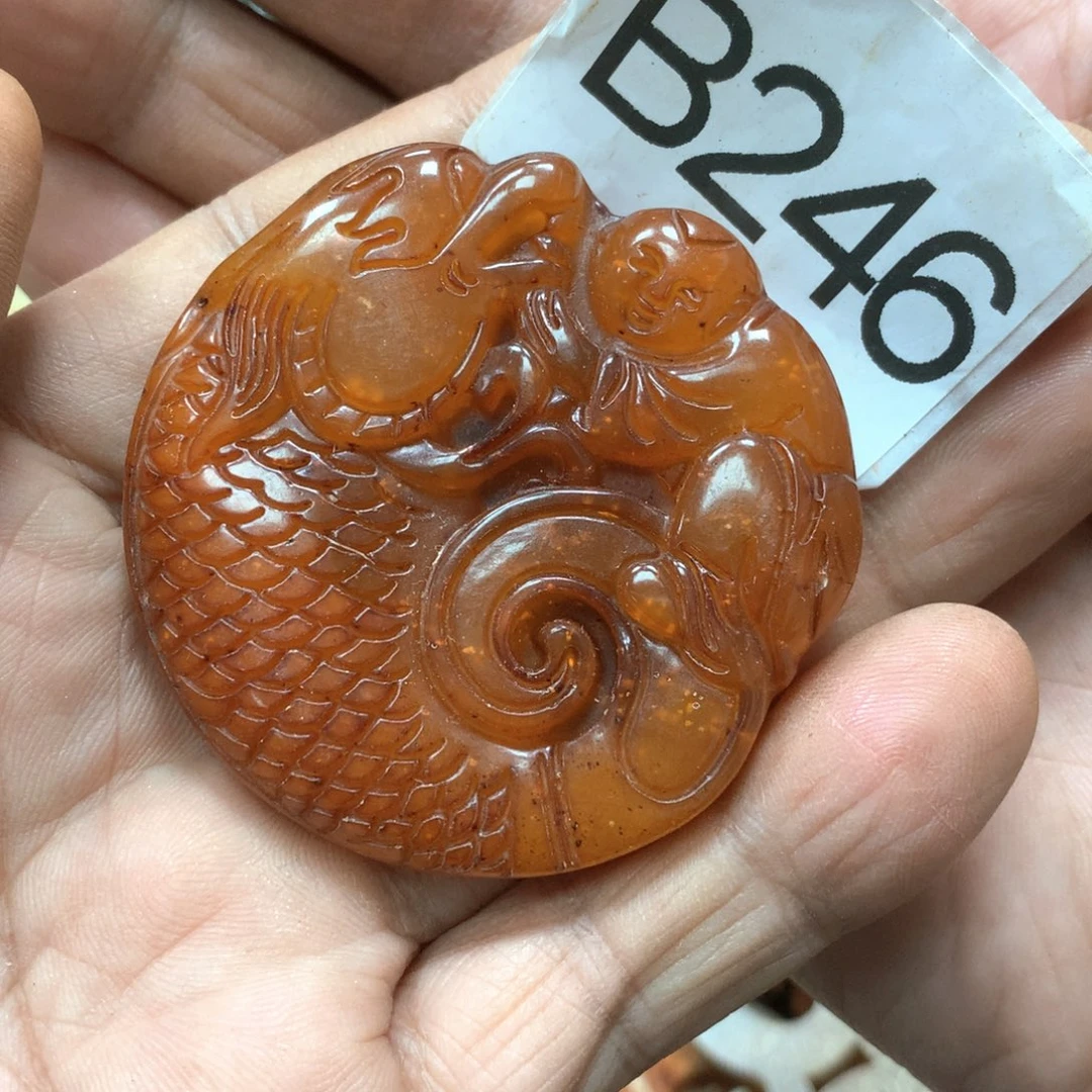 未镶嵌和田玉挂件微***飞