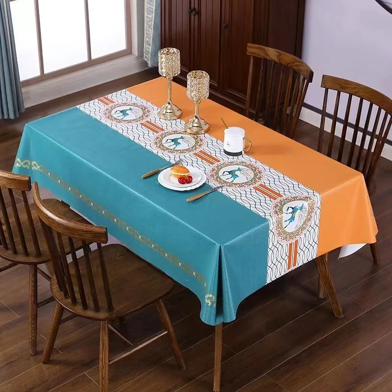 【140*180】免洗防水防油防烫茶几餐桌长方形家用加厚桌台布餐桌垫