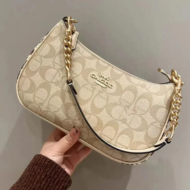 品牌大促专柜真皮腋下斜跨链条女士包包新款2025爆款包网红款