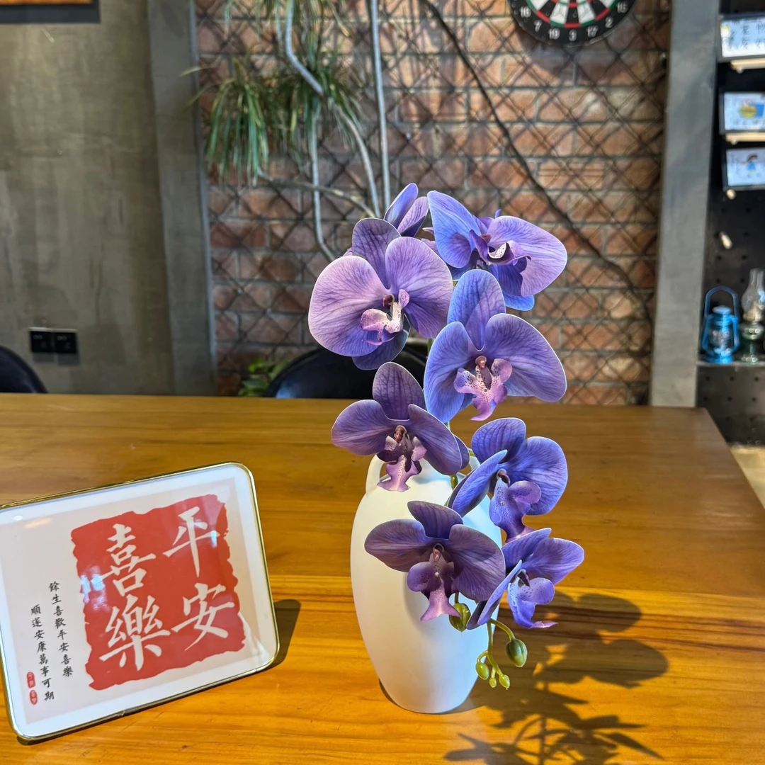 仿真花高档蝴蝶兰家居摆件