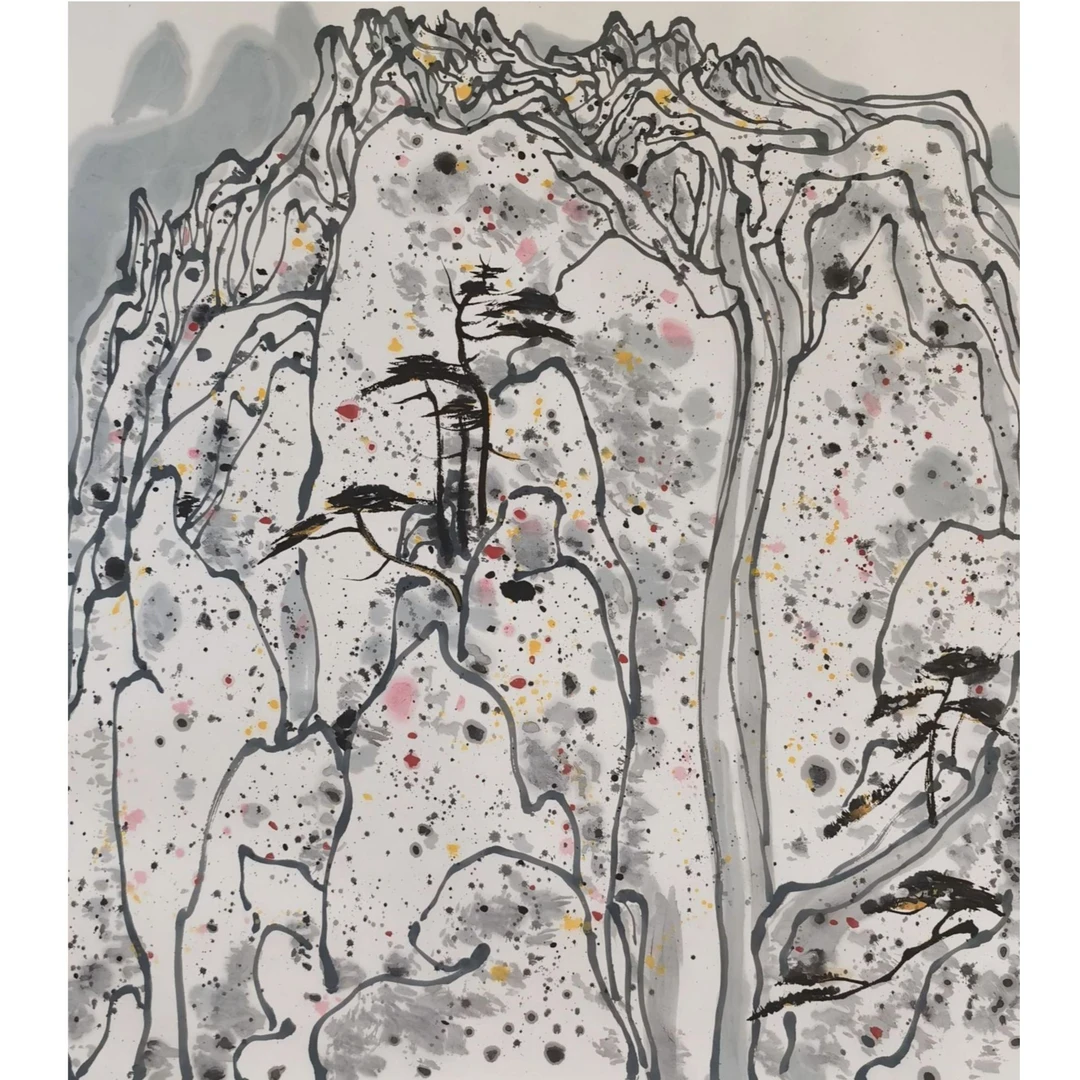 【辽拍】V250709-2-811《山水》（4.3平尺）纸本镜片 yy1210w