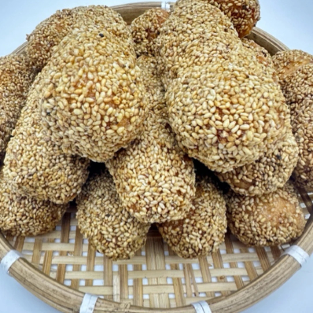 江西广丰传统手工米焦咸条油炸酥脆芝麻球零食小吃儿时怀旧糕点