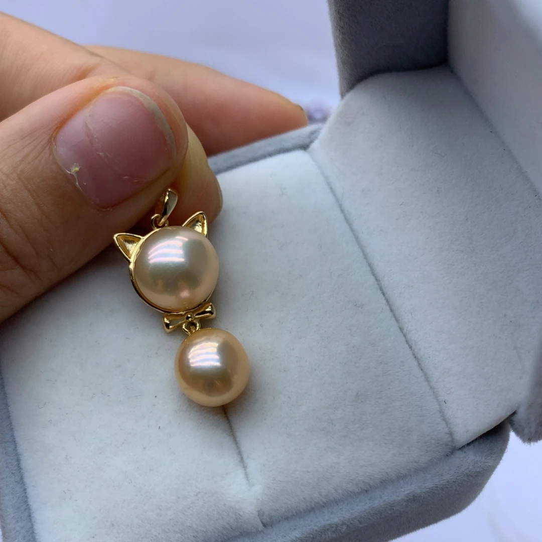 淡水珍珠银S925镶嵌颈饰