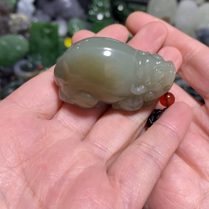 和田玉未镶嵌挂件