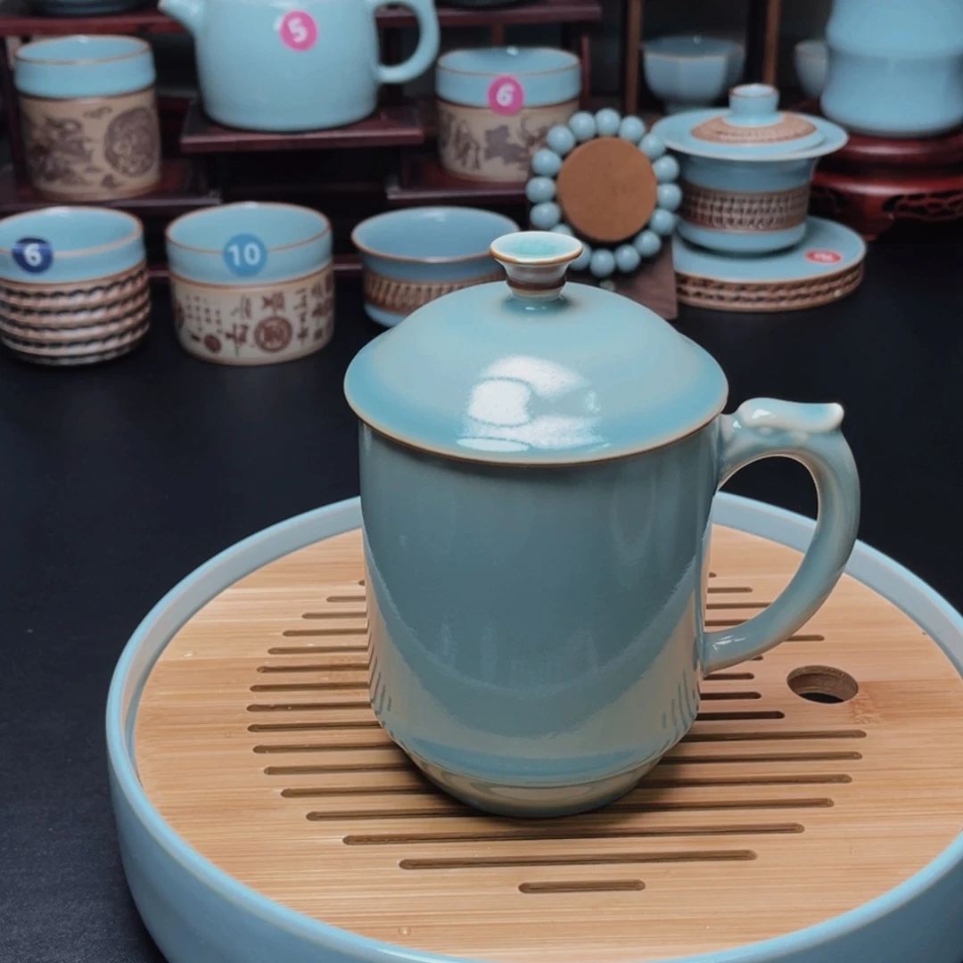 【闪购商品】河南御盏汝瓷厂，茶器，摆件，手珠