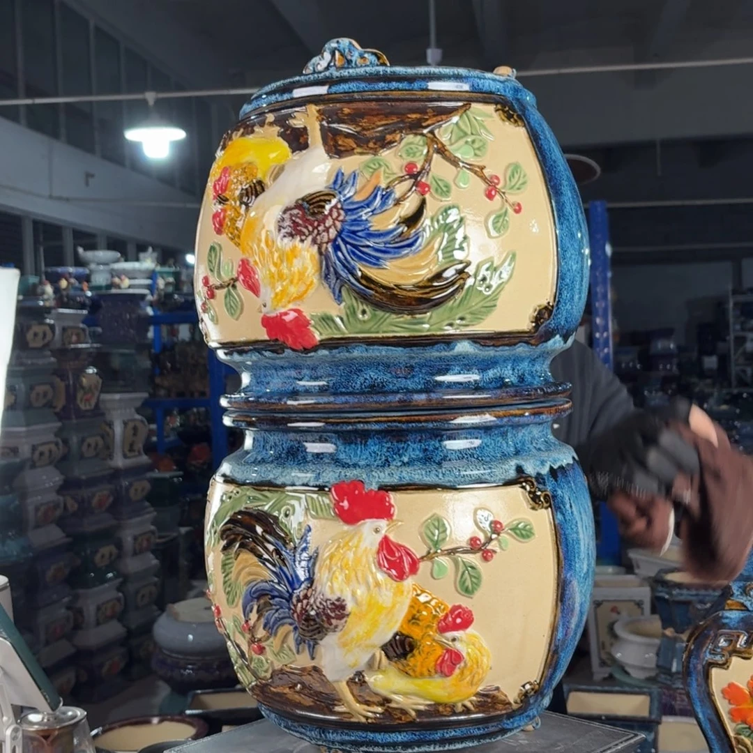 姿***燕一风堂石湾花盆 内24*26