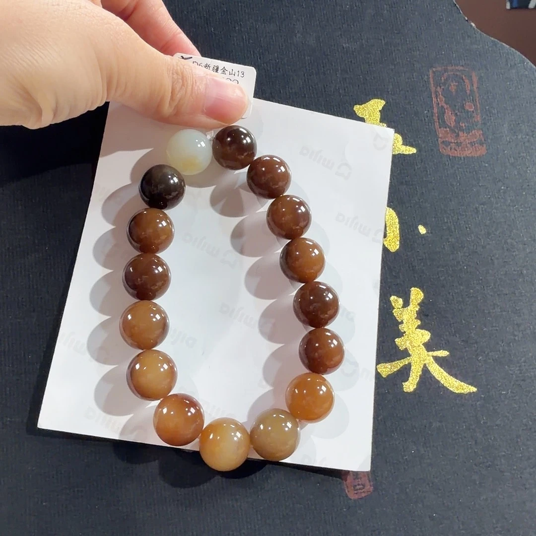和田玉未镶嵌颈饰D6金山13