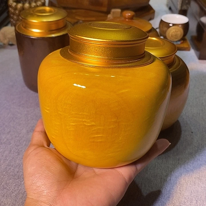 金丝楠金丝楠木茶叶罐