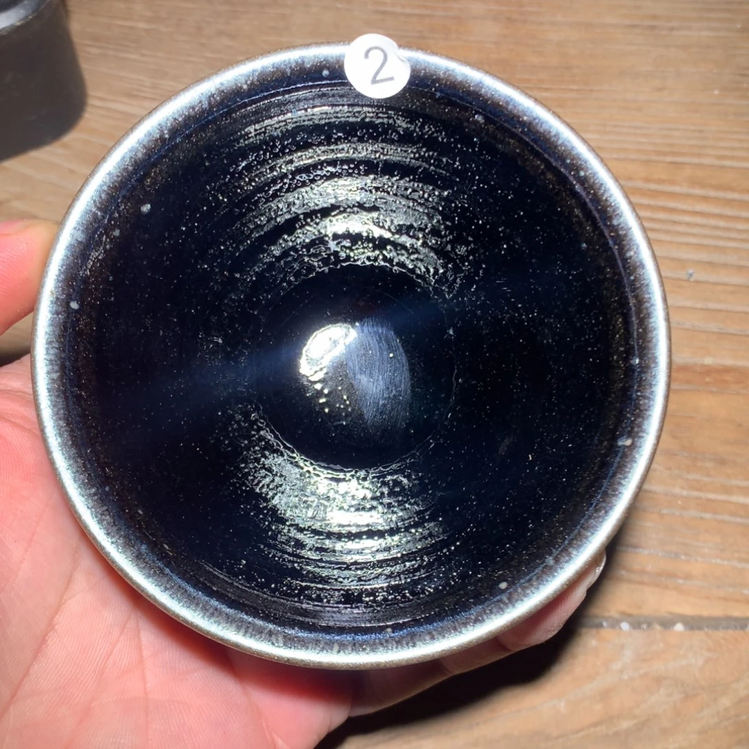 摆件仿宋黑曜建盏茶器02