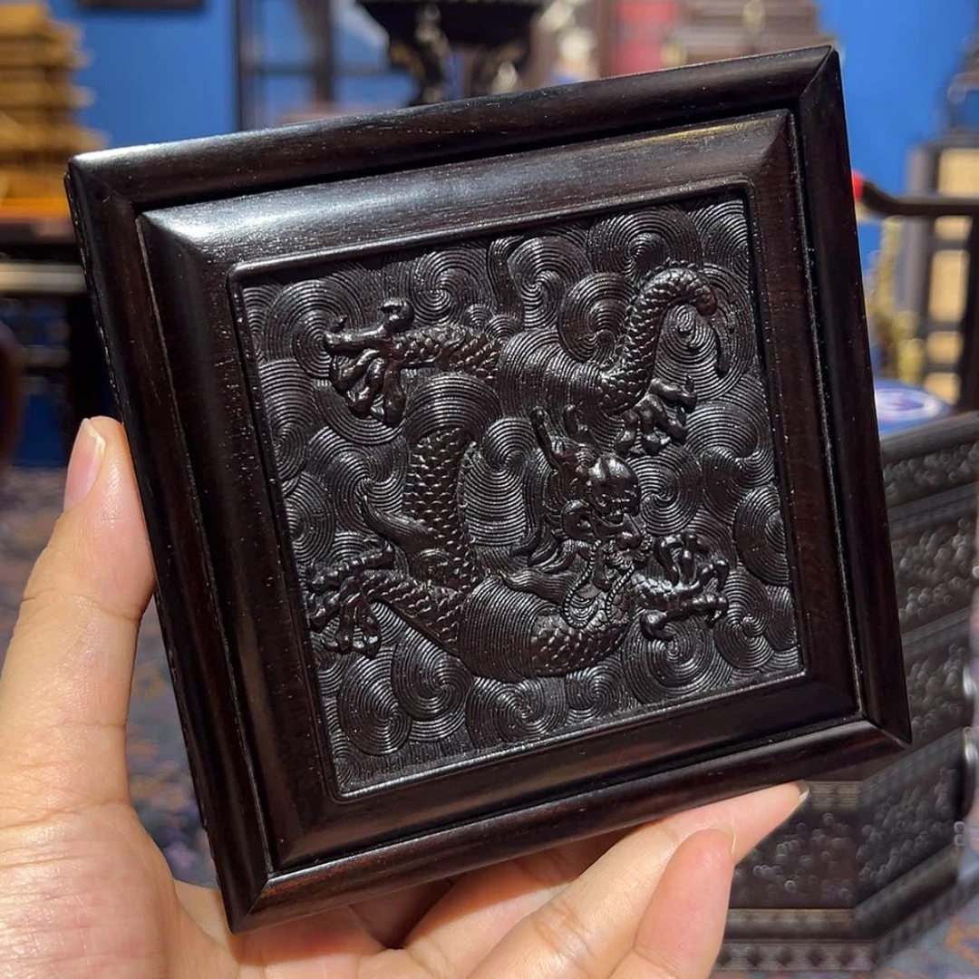 【闪购商品】黑酸枝木类成套家具龙盒