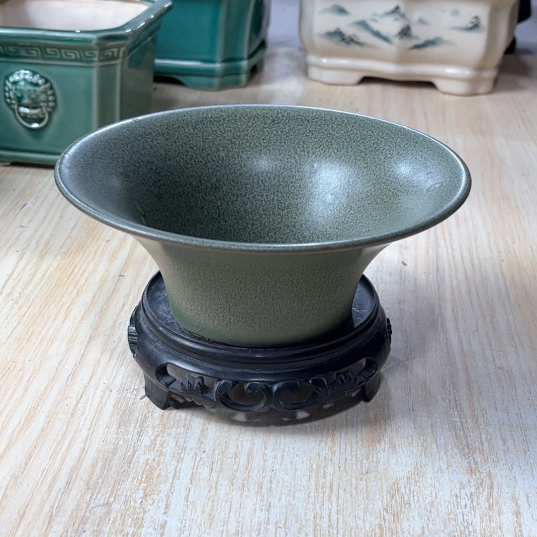 口径  16*6.5厘米陶瓷绿植多肉微瑕花盆